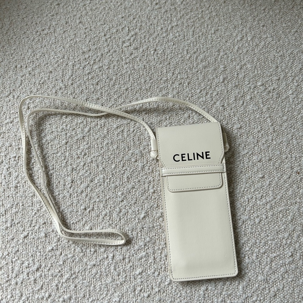 Authentic Celine sunglass bag in cream